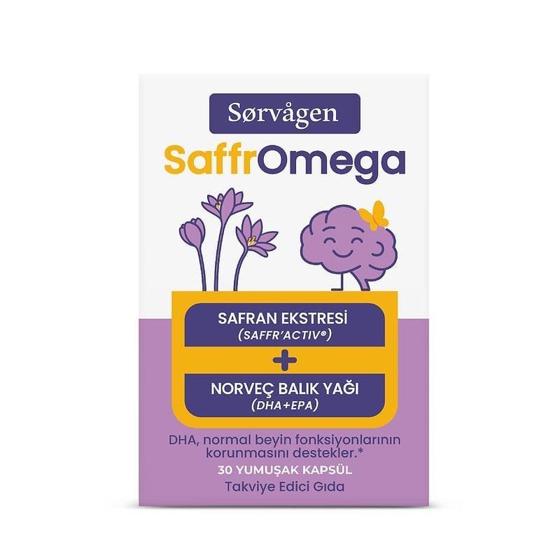 Sorvagen SaffrOmega Saffron & Omega-3 Softgels - 30 Count