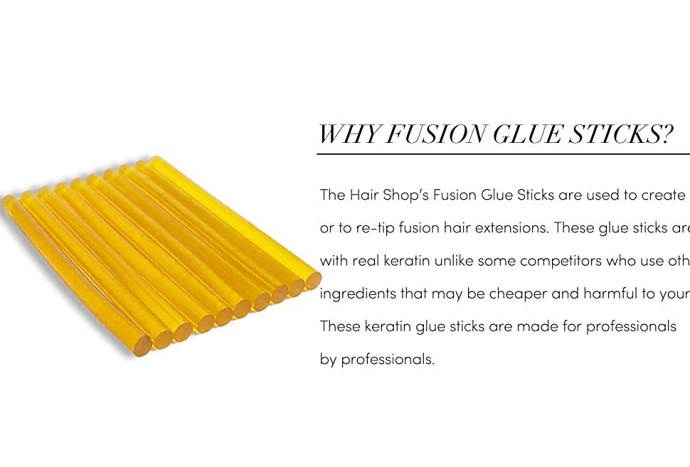 VIP Fusion Hair Extensions Glue Sticks 12 Pack - Choose Color