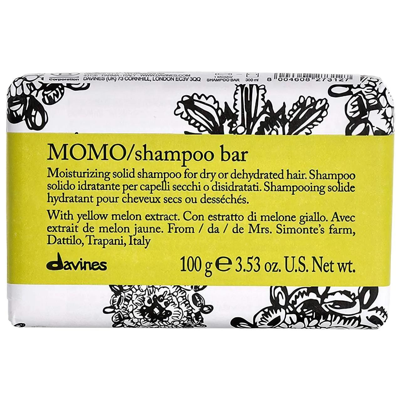 MOMO Hydrating Shampoo Bar for Dry Hair - Eco-Friendly, Silicone-Free, Moisturizing Solid Shampoo for Hydration and Shine