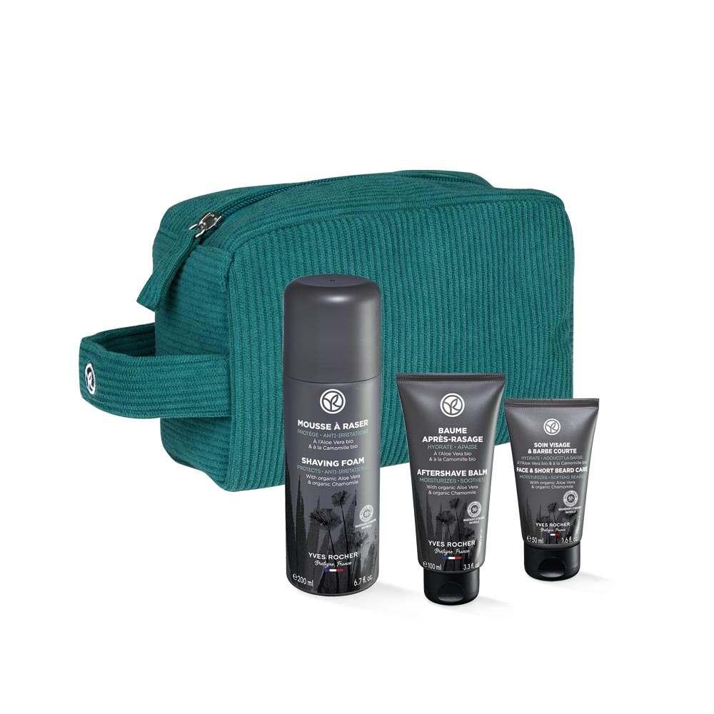 Natura - Refreshing Men's Grooming Set with Shaving Kit & Beard Care - Travel Friendly Skincare Essentials for Men