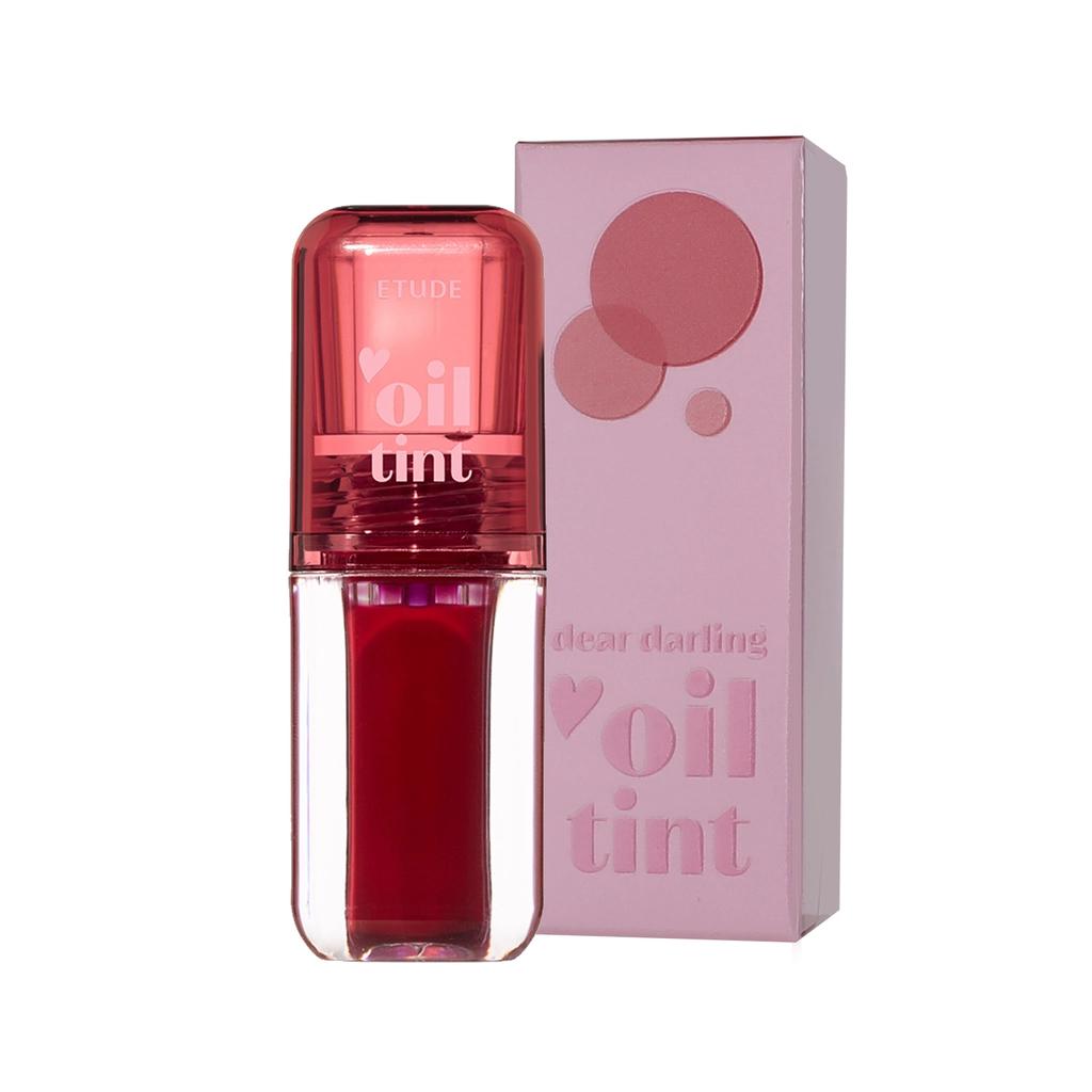 Etude Dear Darling Oil Tint 02 Plum Berry - Hydrating Lip Tint 4g