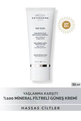 Institut Esthederm No Sun: Mineral Sunscreen for Sensitive Skin - Anti-Aging, Broad Spectrum, Water Resistant - Intense Face Sun Protection