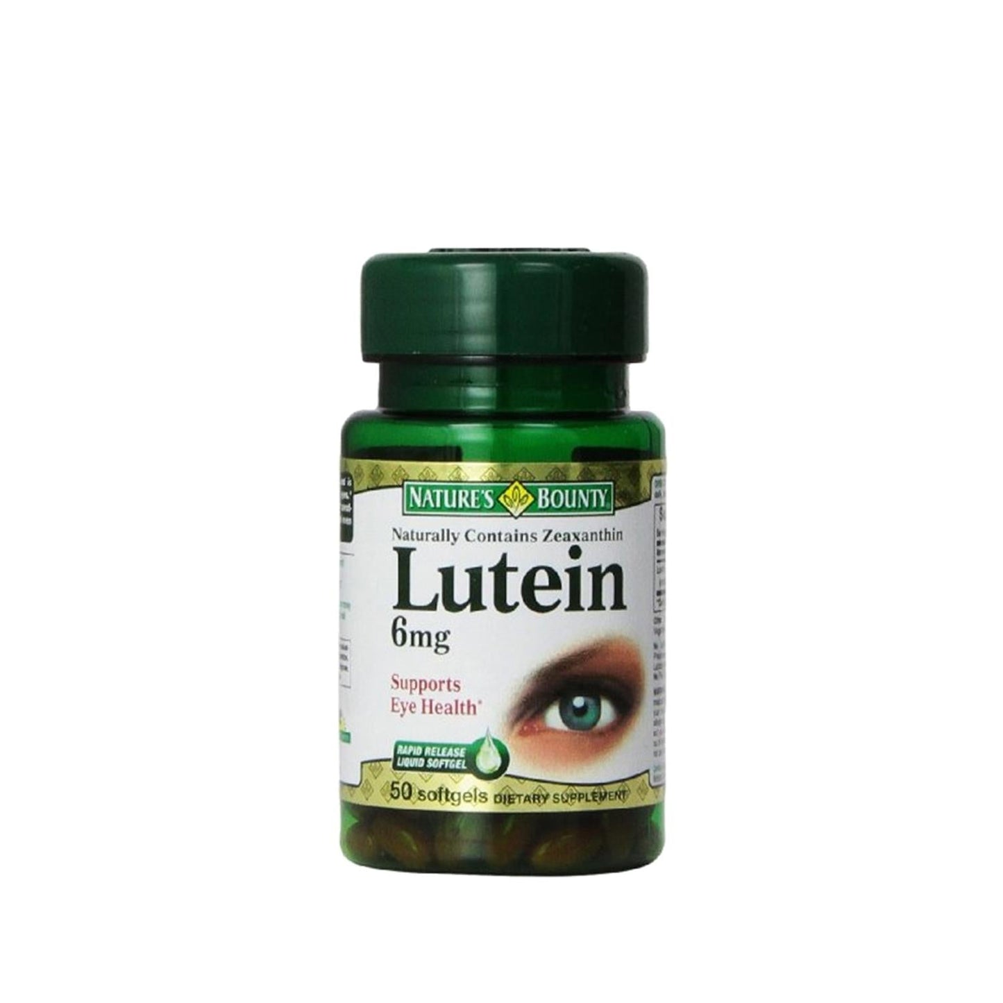 Nature's Bounty Lutein 6 mg Softgels - Eye Health & Antioxidant Support Supplement