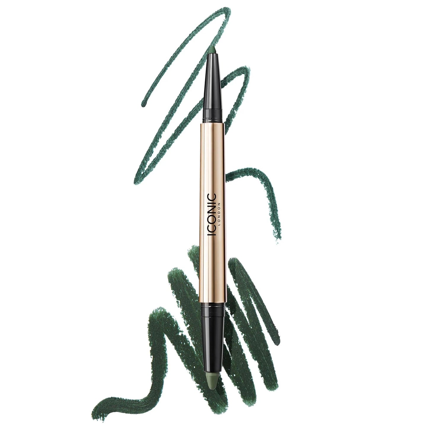 ICON Smokey Eye Duo: Long Wear Kajal Eyeliner + Cream Eyeshadow Crayon - Blendable, Cruelty-Free, Intense Color for Dramatic Smokey Eyes