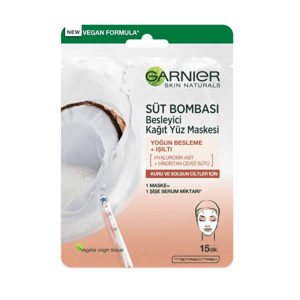 Garnier Nourishing Coconut Milk Sheet Mask for Dry Skin 28g