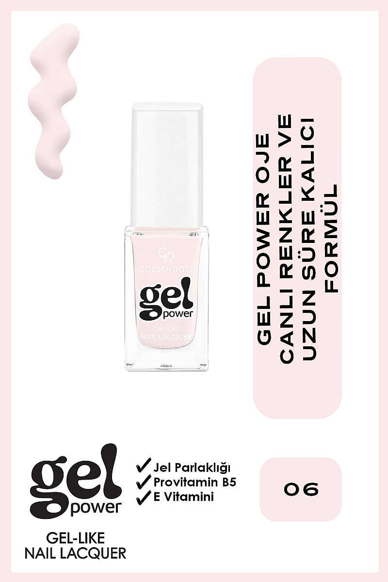 Golden Rose Gel Power Gel-Like Nail Color No:06 10.2ml