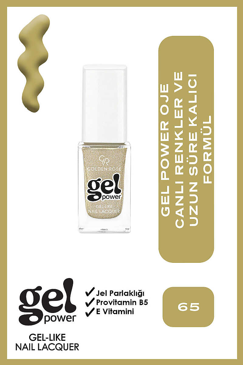 Golden Rose Gel Power Gel-Like Nail Color No:65 10.2ml