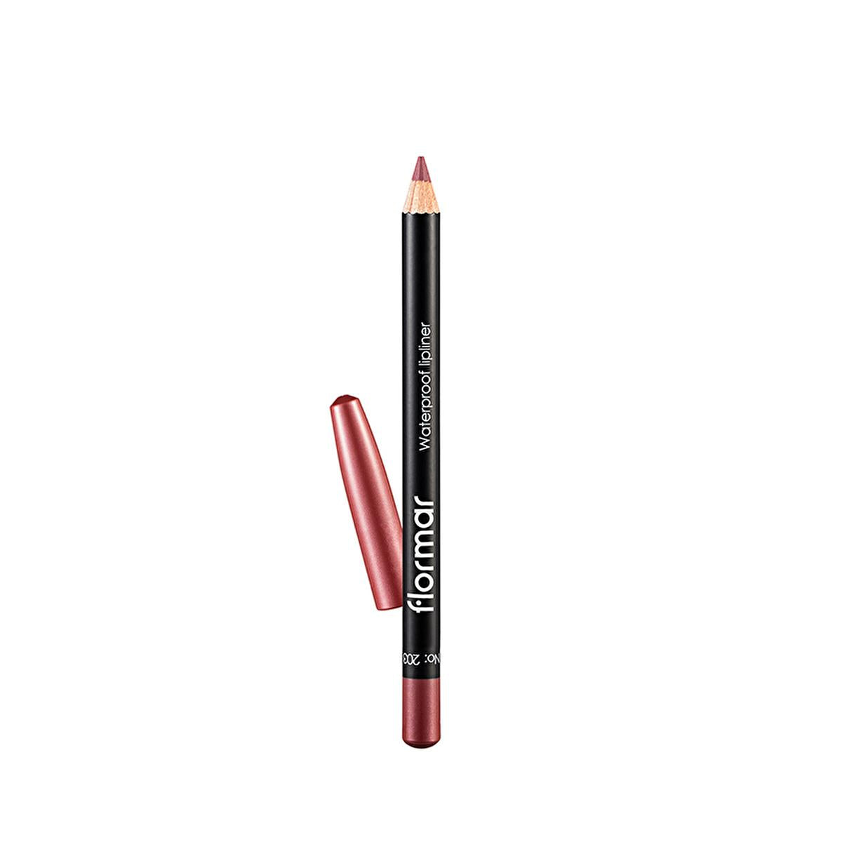 Flormar Mat Lip Liner - Waterproof, Long-Lasting, Matte Finish, 203 Subdued Pink