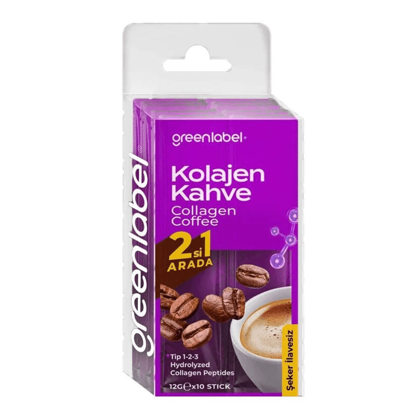 Greenlabel Collagen Coffee Sugar-Free Instant Sticks 10-Pack