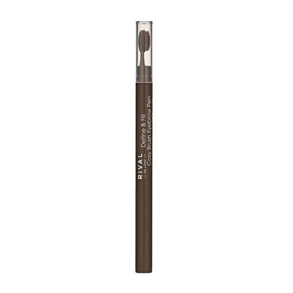 Rival de Loop Eyebrow Pencil - Dual-Ended Define & Fill Brown Eyebrow Makeup for Natural Look
