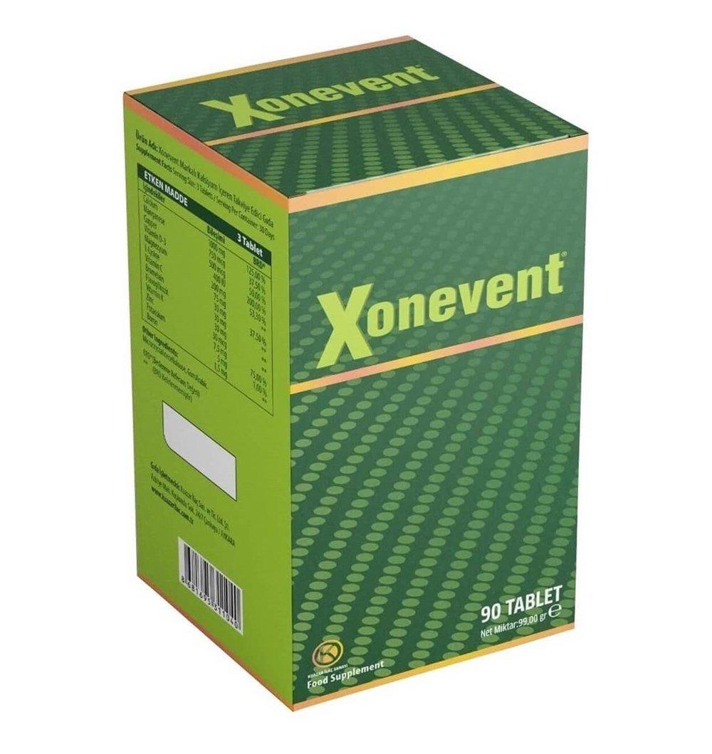 Xonevent Dietary Supplement - Calcium Magnesium Vitamin D3 Multivitamin Tablets for Bone Health Support