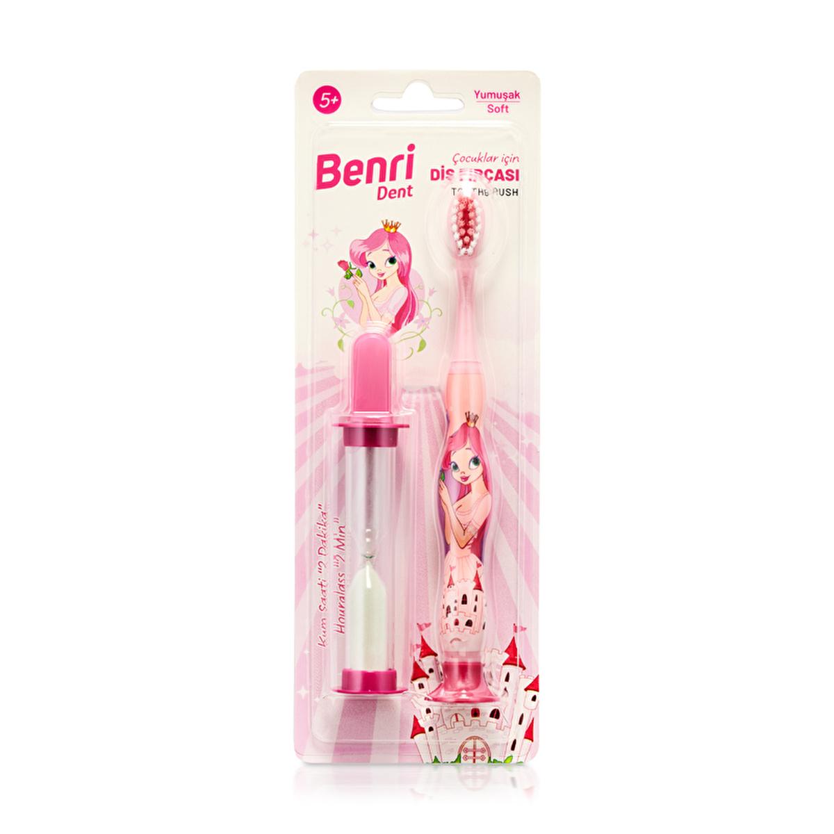 Benri Dent Children's Toothbrush with Timer - Soft Bristle, Ergonomic Handle, Gentle on Teeth and Gums