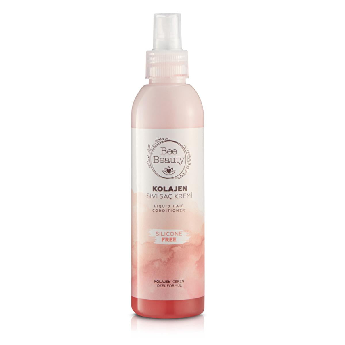 Bee Beauty Collagen Liquid Hair Conditioner - Silicone Free, Heat Protectant & Anti Frizz Hair Treatment - Volumizing & Strengthening - 6.76 fl oz