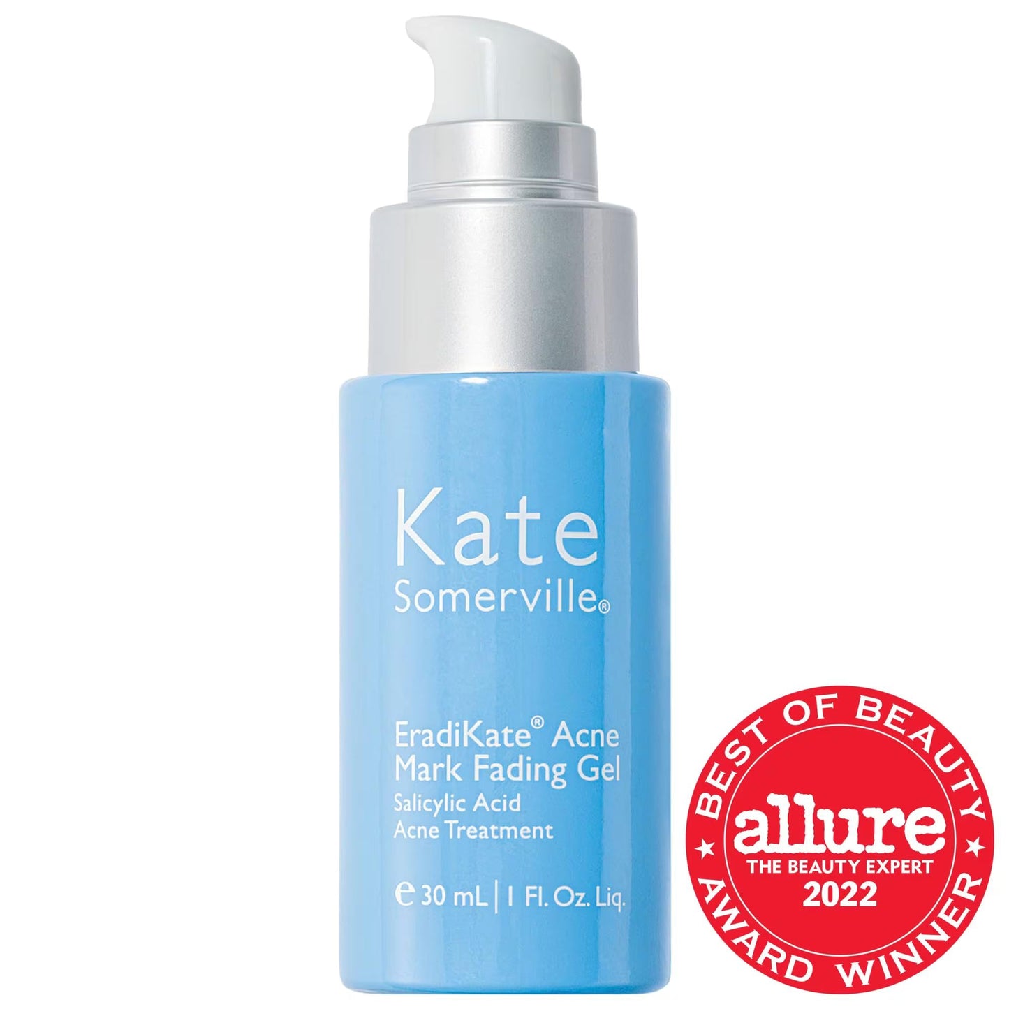 EradiKate Acne Mark Fading Gel: Salicylic Acid Treatment for Blemishes, Uneven Skin Tone, and Pore Minimizing - Restores Skin Barrier