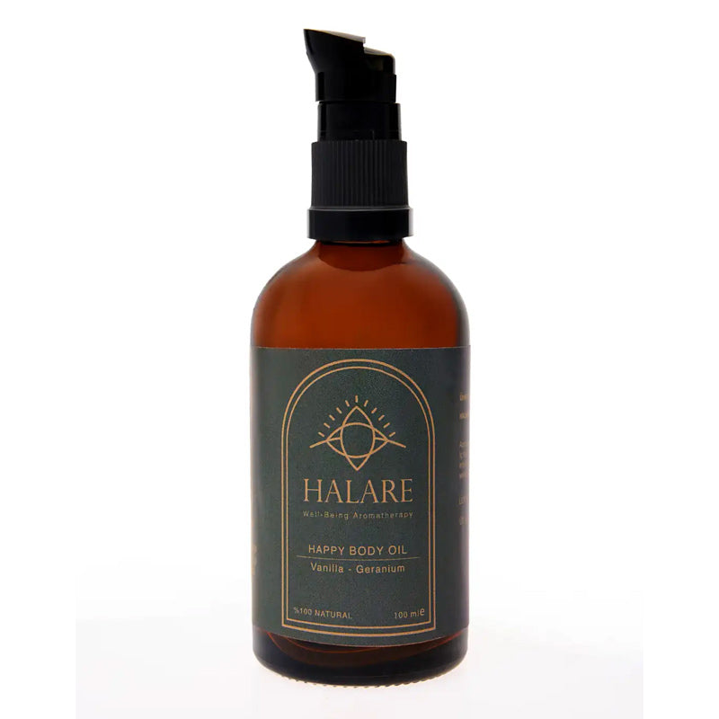 Halare Aromatherapy Happy Body Oil with Vanilla & Geranium 100ml