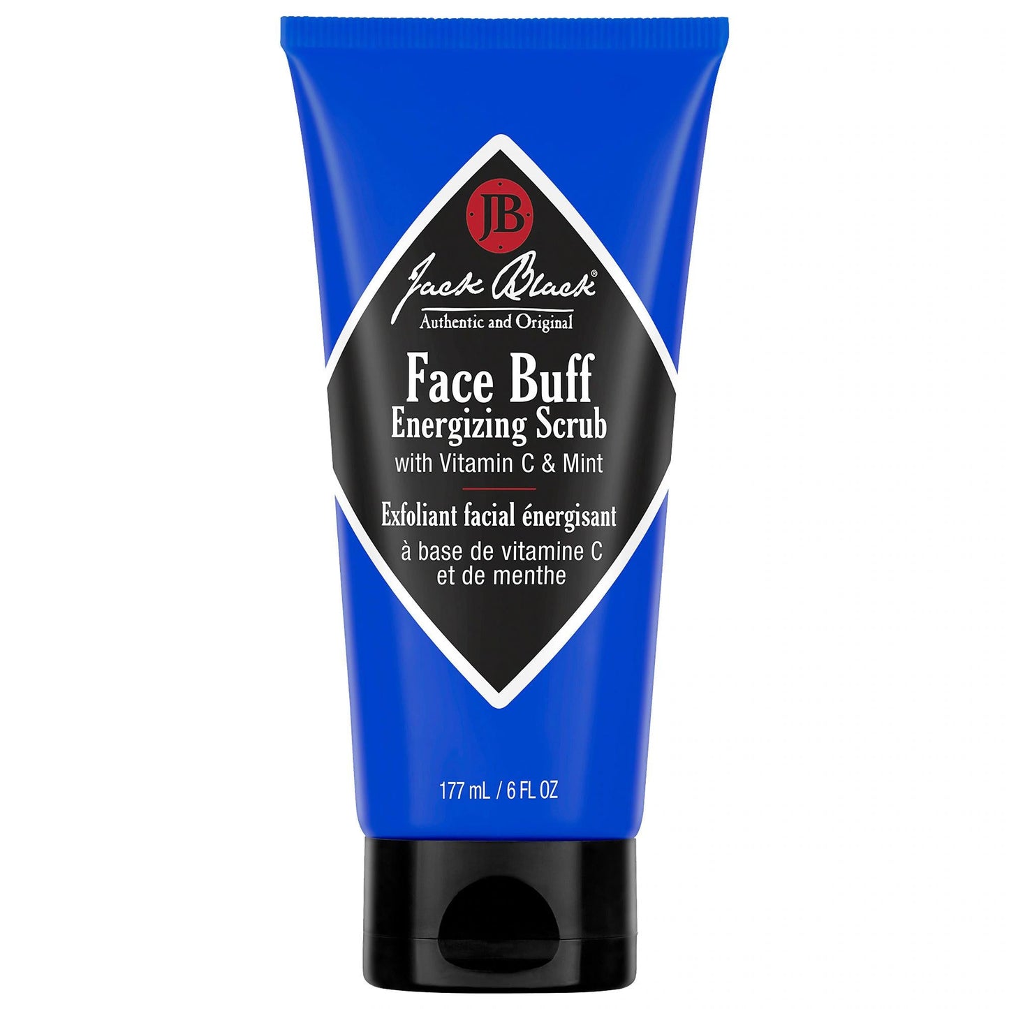 The Face Buff Energizing Scrub - Dermatologist-Tested Face Scrub for Men & Women, Pre-Shave Cleanser, Exfoliating Scrub for Smoother Shave & Radiant Skin