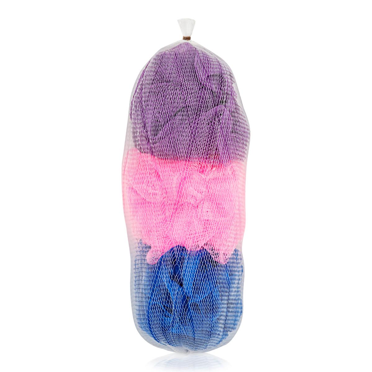 Eklips 3-Piece Bath Sponge/Luffa Set - Hygienic, Gentle Exfoliating Sponges for Effective Skin Cleansing