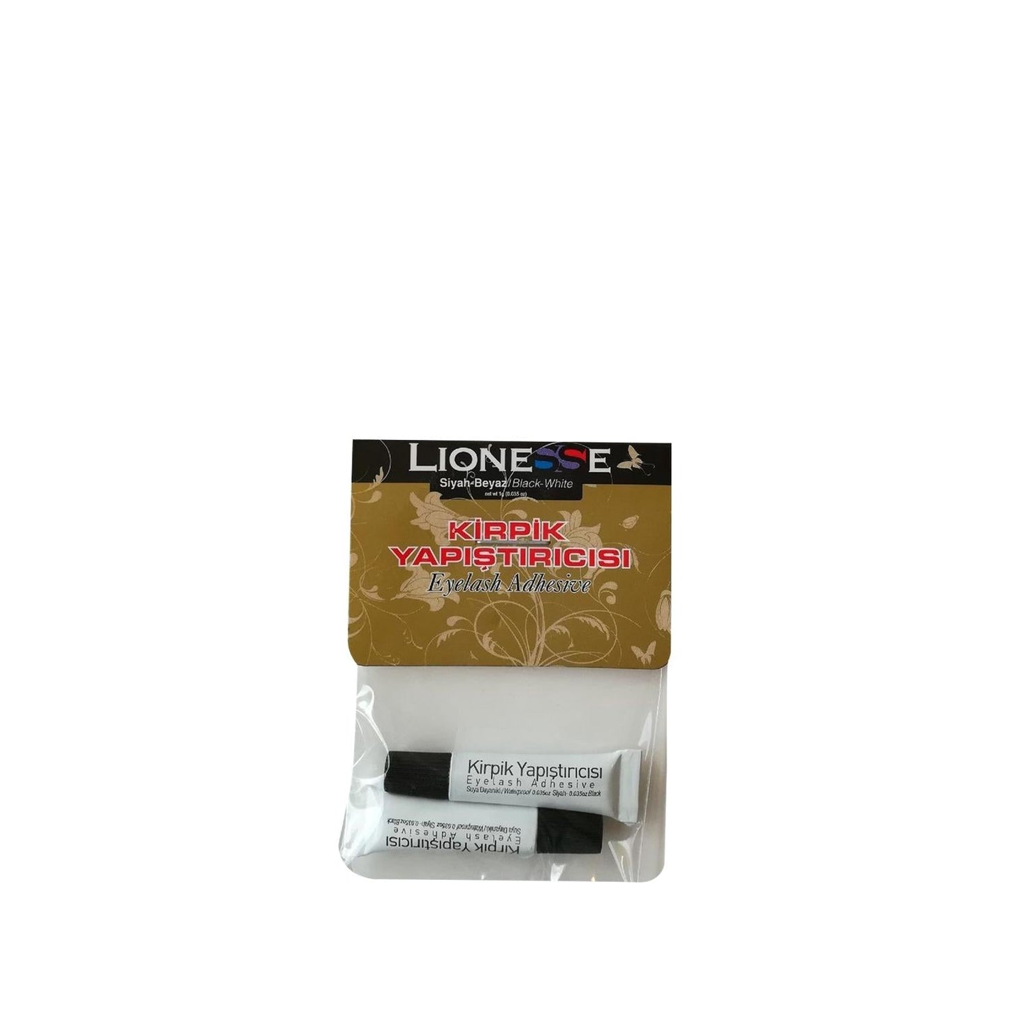 Lionesse White Eyelash Glue 2g - 2 Pieces, False Eyelash Adhesive for Beauty & Cosmetic Enhancements