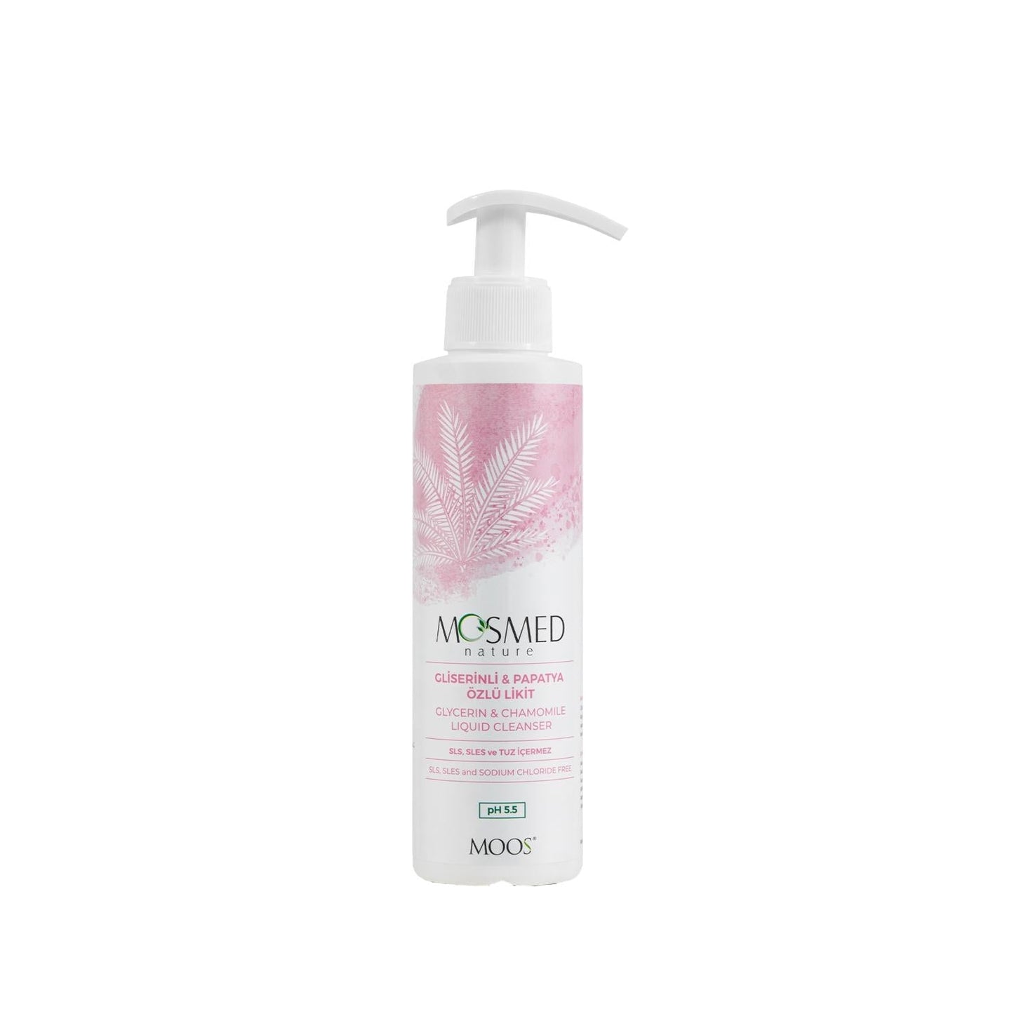 Moos Liquid Cleanser for Sensitive Skin - Gentle Glycerin & Chamomile Extract Cleansing Solution