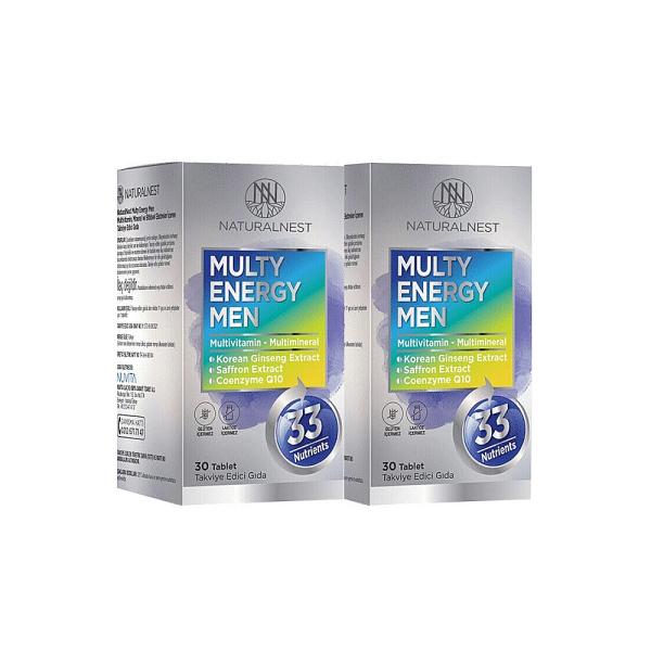 Naturalnest Multy Energy Men Daily Multivitamin 60 Tablets