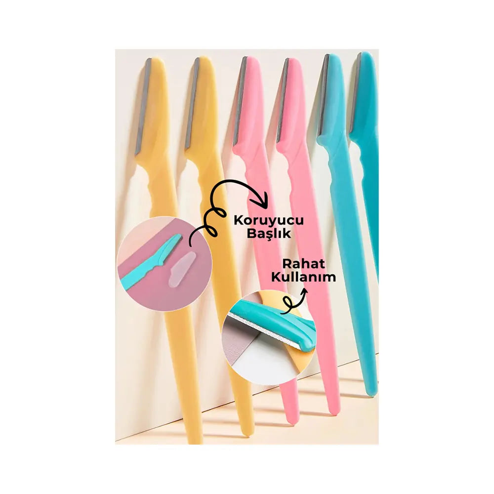 Dvl Eyebrow Razor Set for Precise Brow Shaping 3 Count