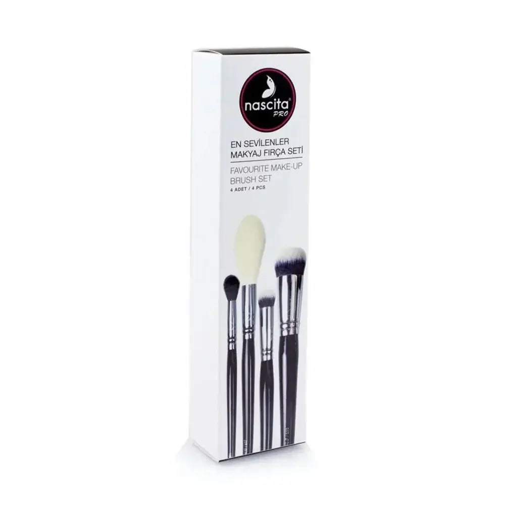 Nascita Pro 4-Piece Favorites Makeup Brush Set for Flawless Blending