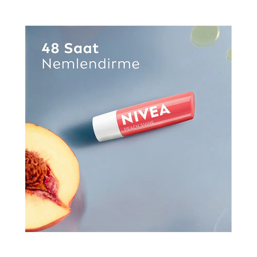 Nivea Peach Lip Care Hydrating Balm for Soft and Smooth Lips