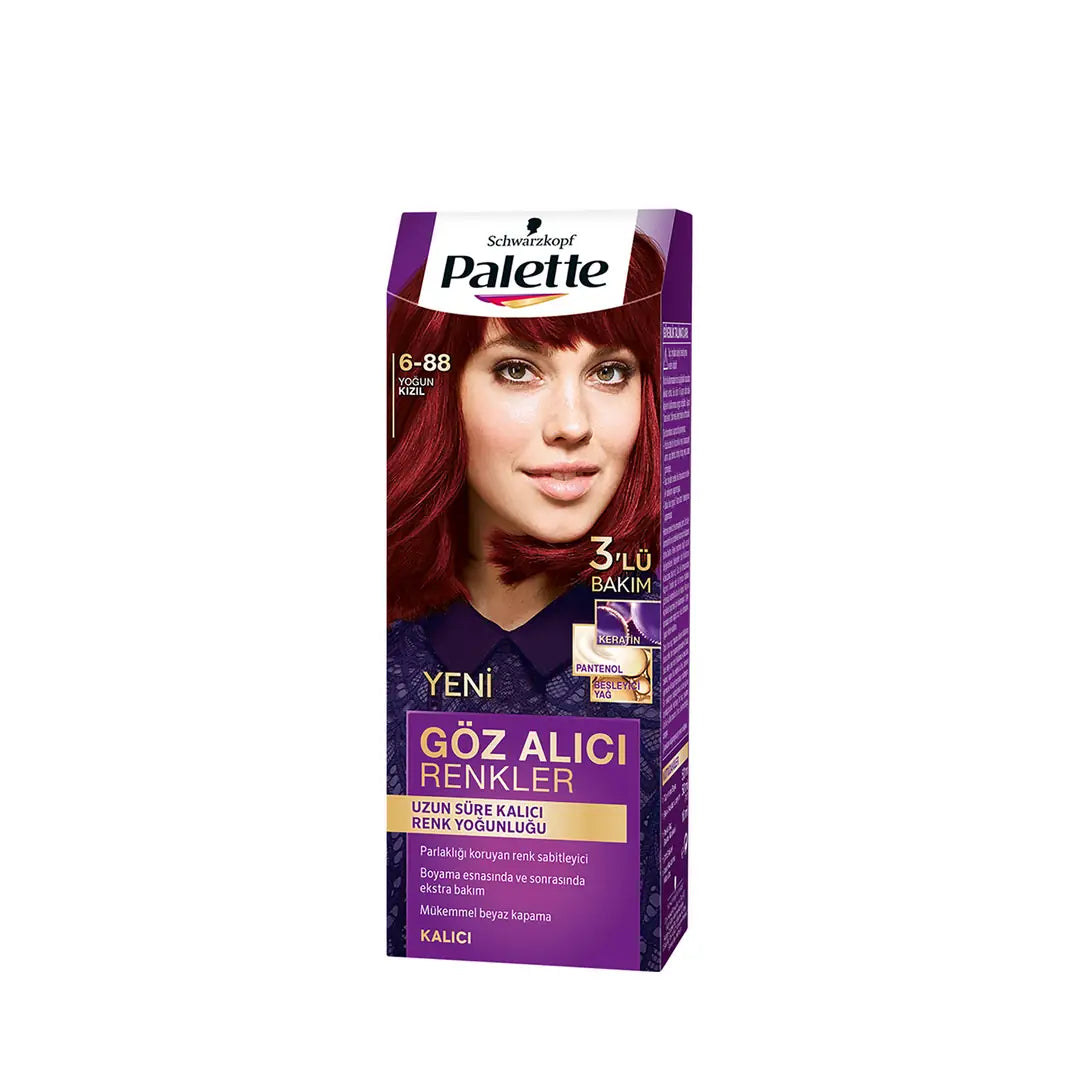 Palette Deluxe Permanent Hair Color 6-88 Intense Red