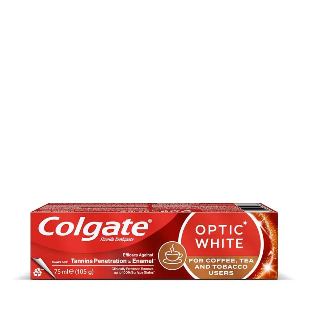 Colgate Optic White Toothpaste for Tea & Coffee Lovers 75ml