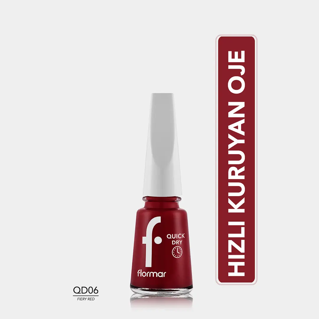 Flormar Quick Dry Nail Polish Qd06 Fast Drying Shiny Finish
