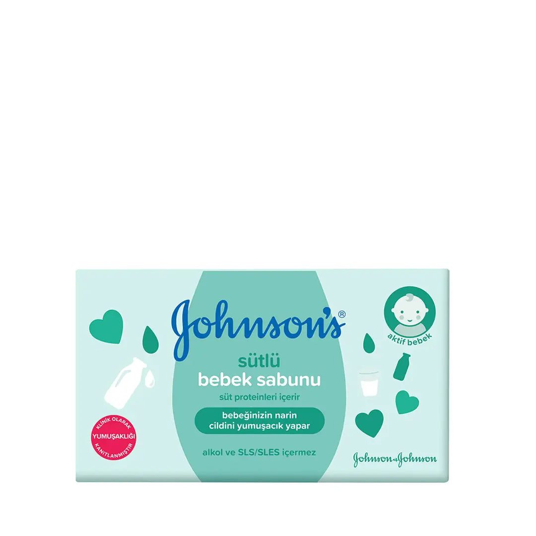 Johnson's Baby Milk Soap Bar for Gentle Cleansing 90g