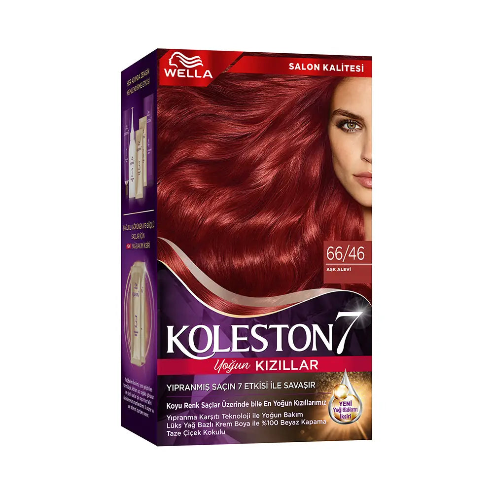 Wella Koleston Kit 66/46 Intense Red Hair Color for Vibrant Shine