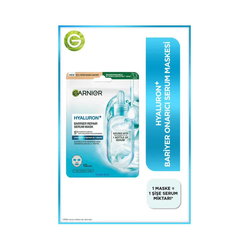 Garnier Hyaluron+ Barrier-Supporting Sheet Mask 28g