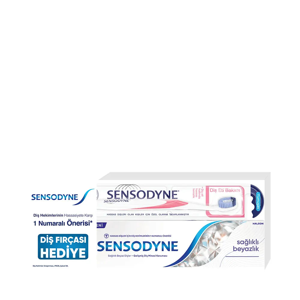 Sensodyne Healthy White Toothpaste & Brush Set 75ml