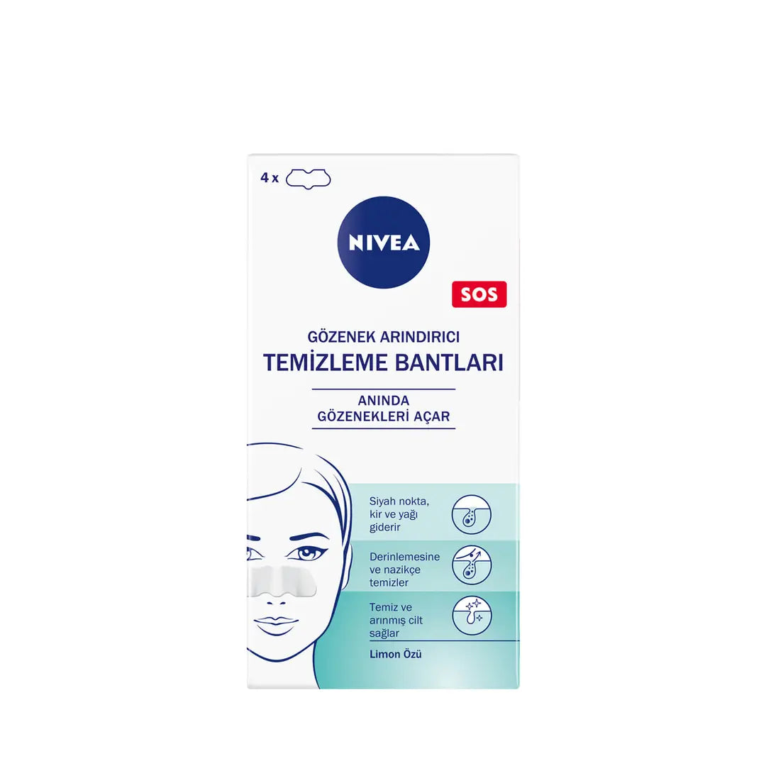 Nivea T-Zone Clear-Up Strips for Refining Pores 4-Pack