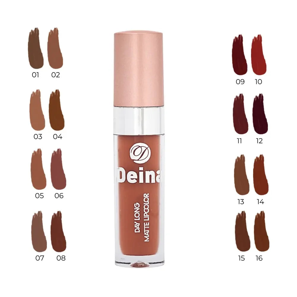 Deina Daylong Matte Lipcolor 02 - Long-Wear Liquid Lipstick