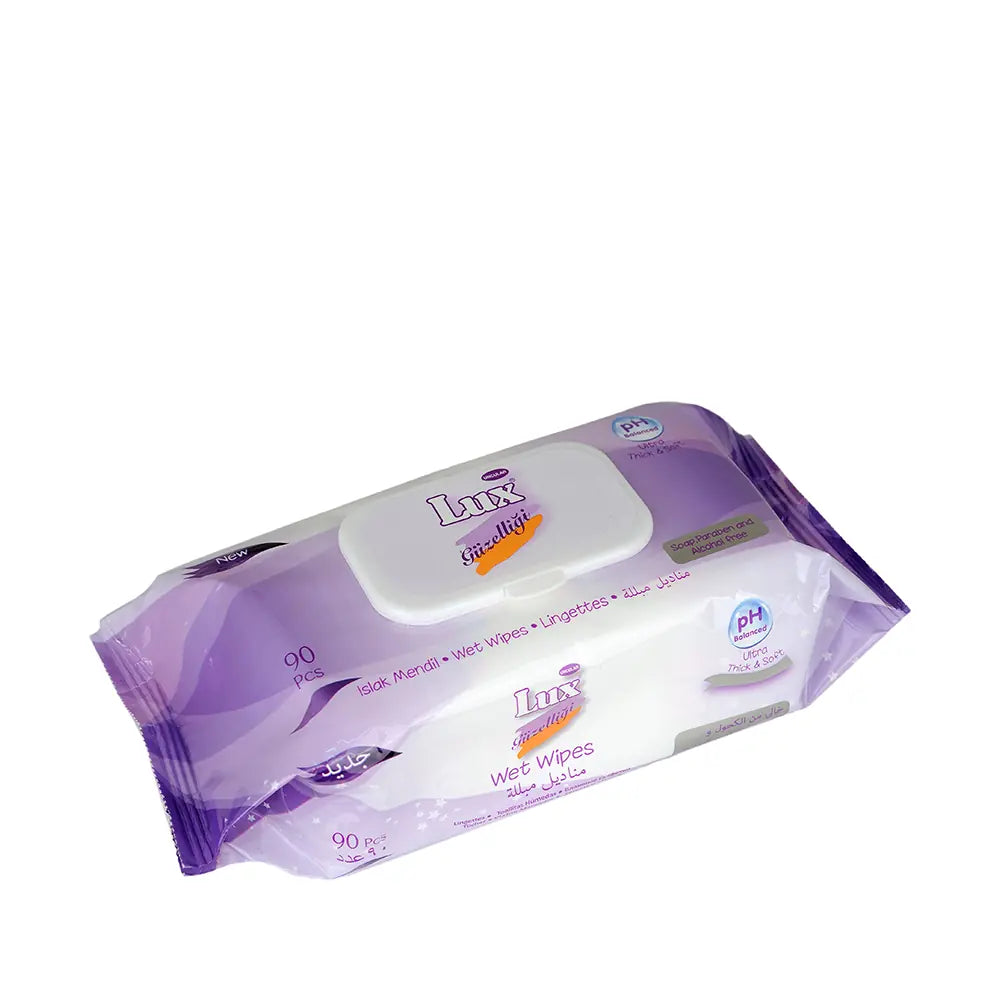 Lux Classic Wet Wipes for Daily Cleansing 90 Count
