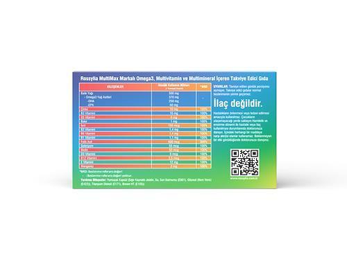 Rossylia Multimax Omega-3 Folic Acid Iodine B12 Dietary Supplement for Pregnant Women