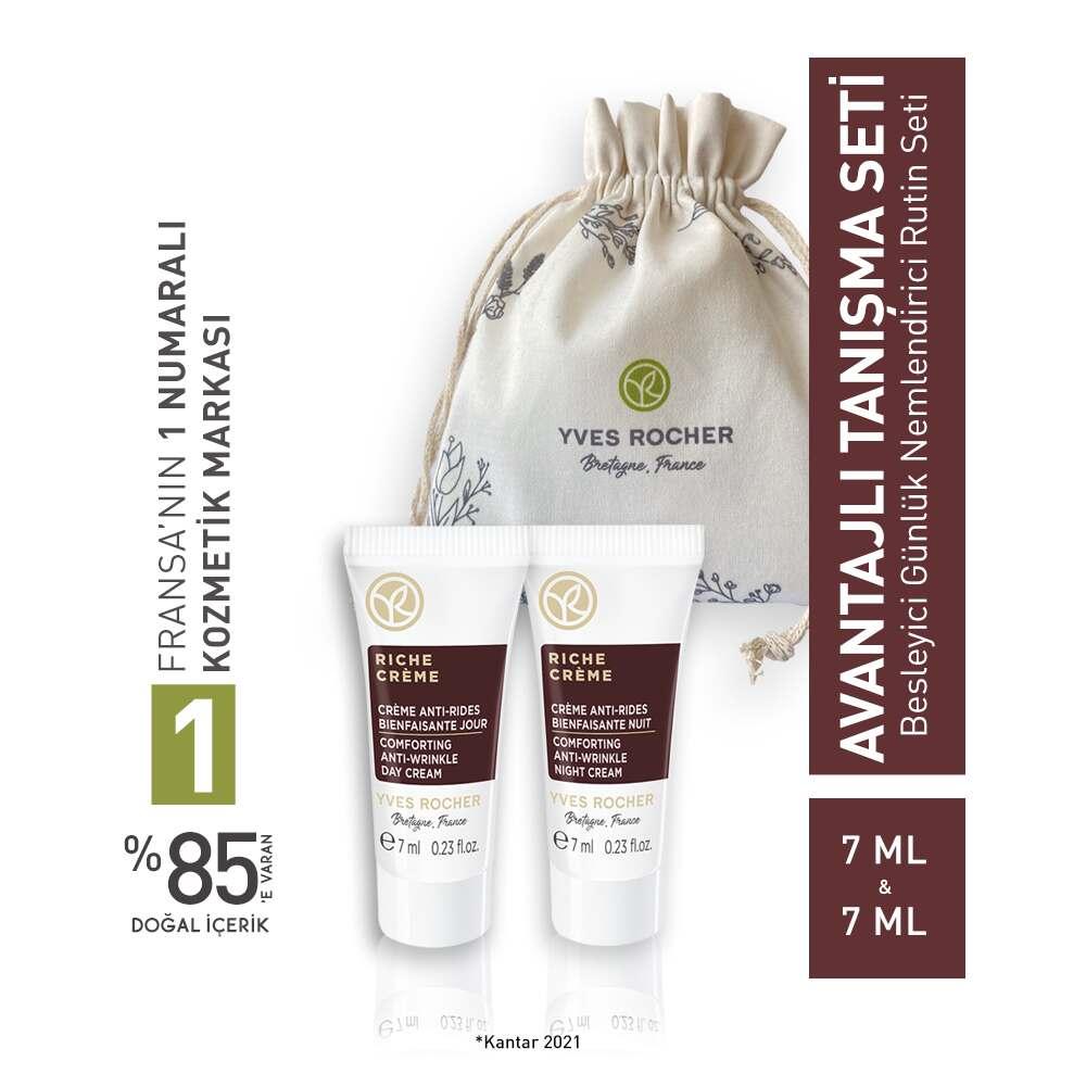 Yves Rocher Anti-Aging Skincare Set with Nourishing Day & Night Creams - Trial Size Starter Kit