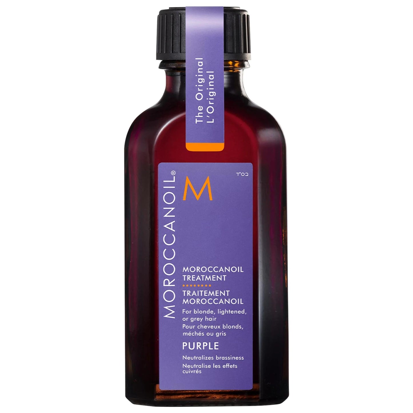 Moroccanoil Treatment Purple Hair Oil for Blonde Hair - Neutralizes Brassiness, Improves Shine & Conditions