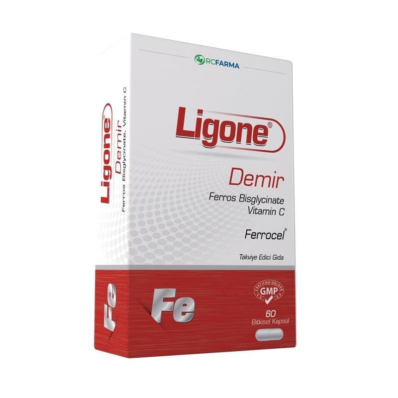 Ligone Demir Iron Supplement for Energy Support 60 Capsules