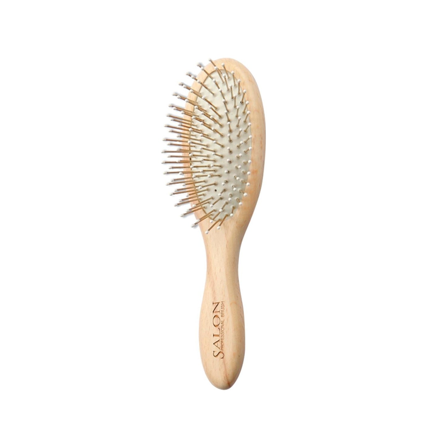 Salon Professional Bambuline Small Oval Brush 6130 - Professional Oval Hair Brush for Detangling & Styling