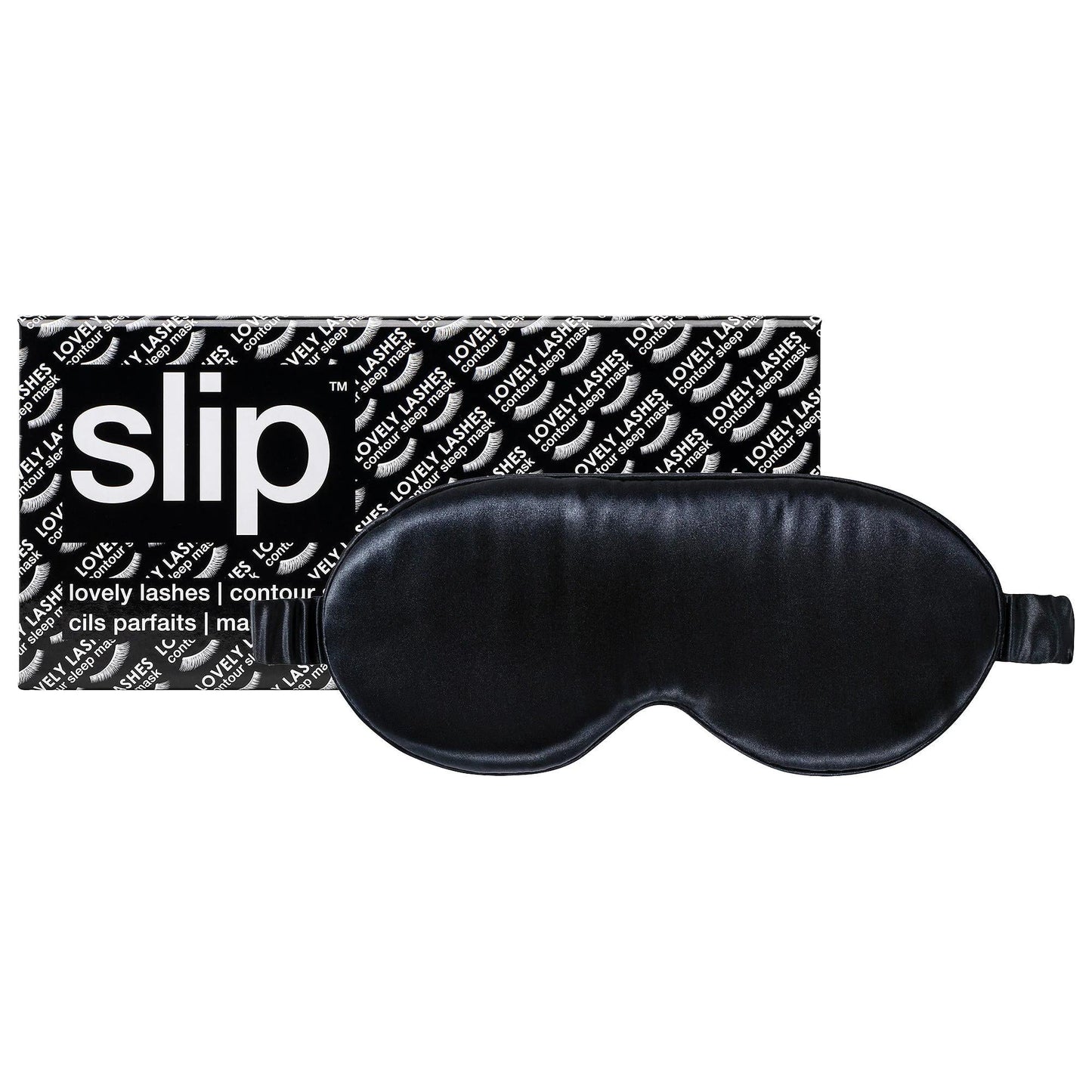 Slip Lovely Lashes Contour Sleep Mask - Silk Eyelash Extension Sleep Mask for Comfortable Beauty Sleep