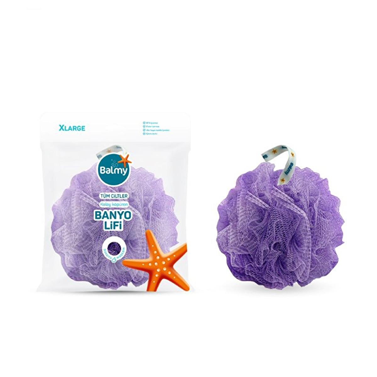Balmy Banyo - Assorted Colors Loofah Bath Sponge, BPA Free, REACH Compliant