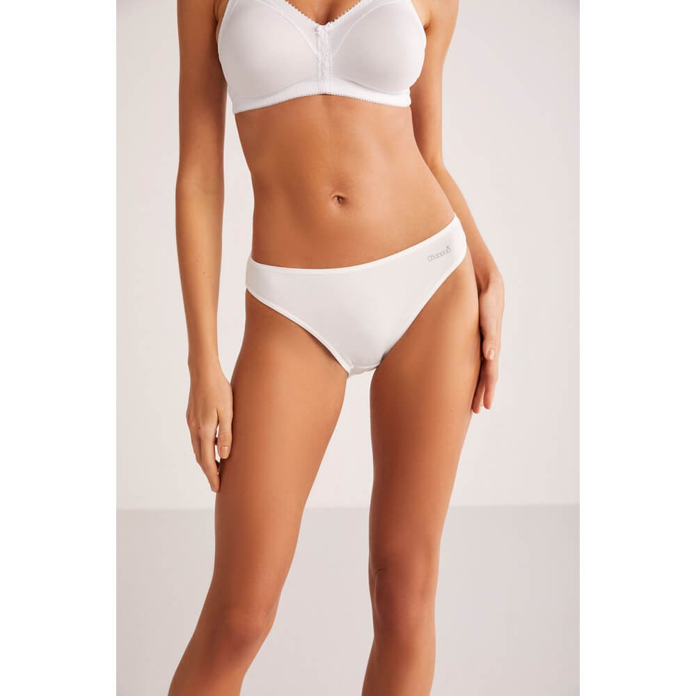 Kom Basic Briefs 2-Pack Comfort Underwear White