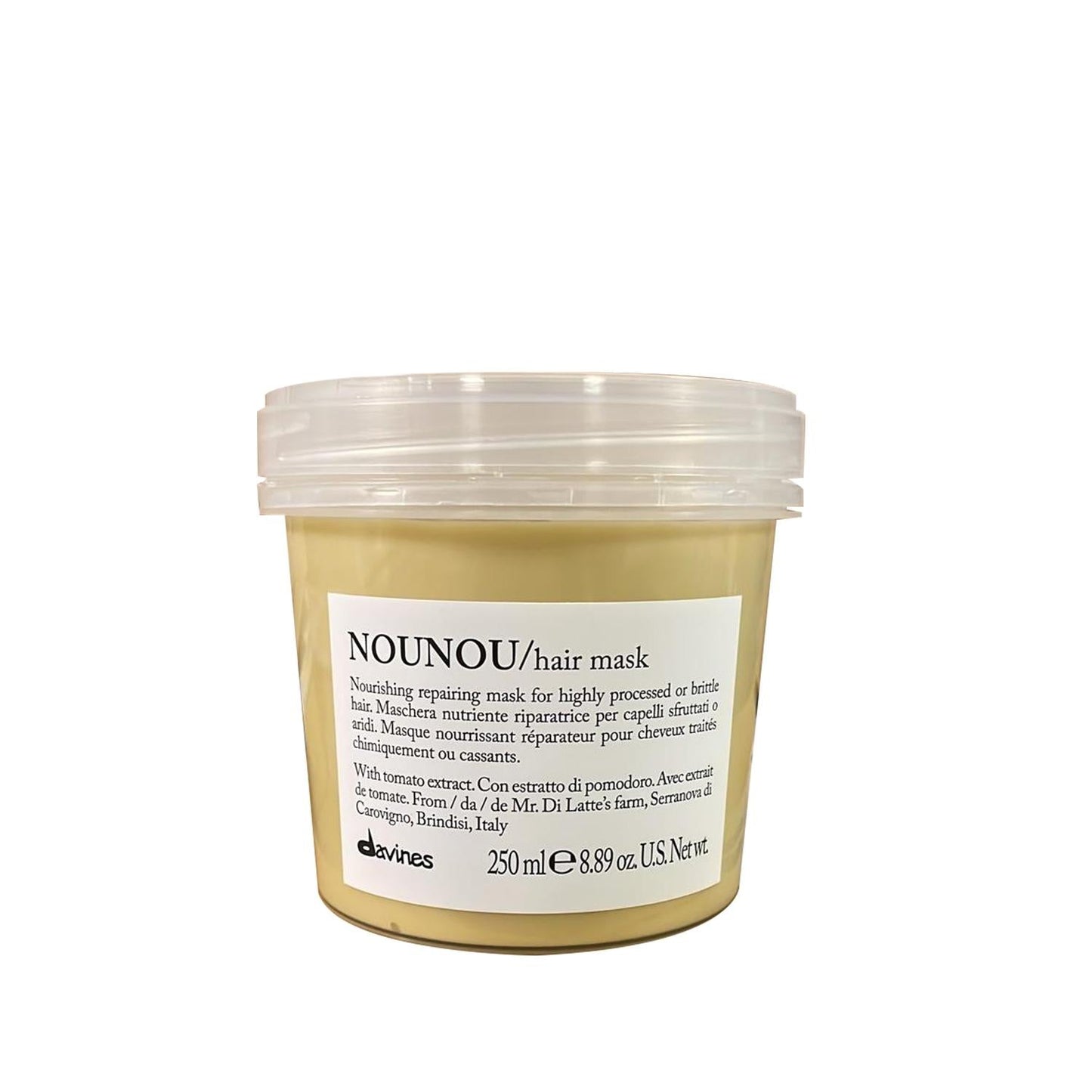Davines Nourishing and Protective Hair Care Mask - 250ml, Hydrating and Repairing Treatment for Dry or Damaged Hair