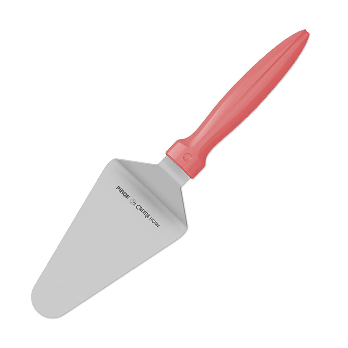 Pirge Creme 16cm Pink Ergonomic Pasta Serving Spatula - High Carbon Stainless Steel Kitchen Utensil