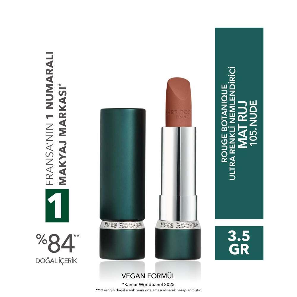 Rouge Botanique Ultra Matte Moisturizing Lipstick 105 Nude 3.5g