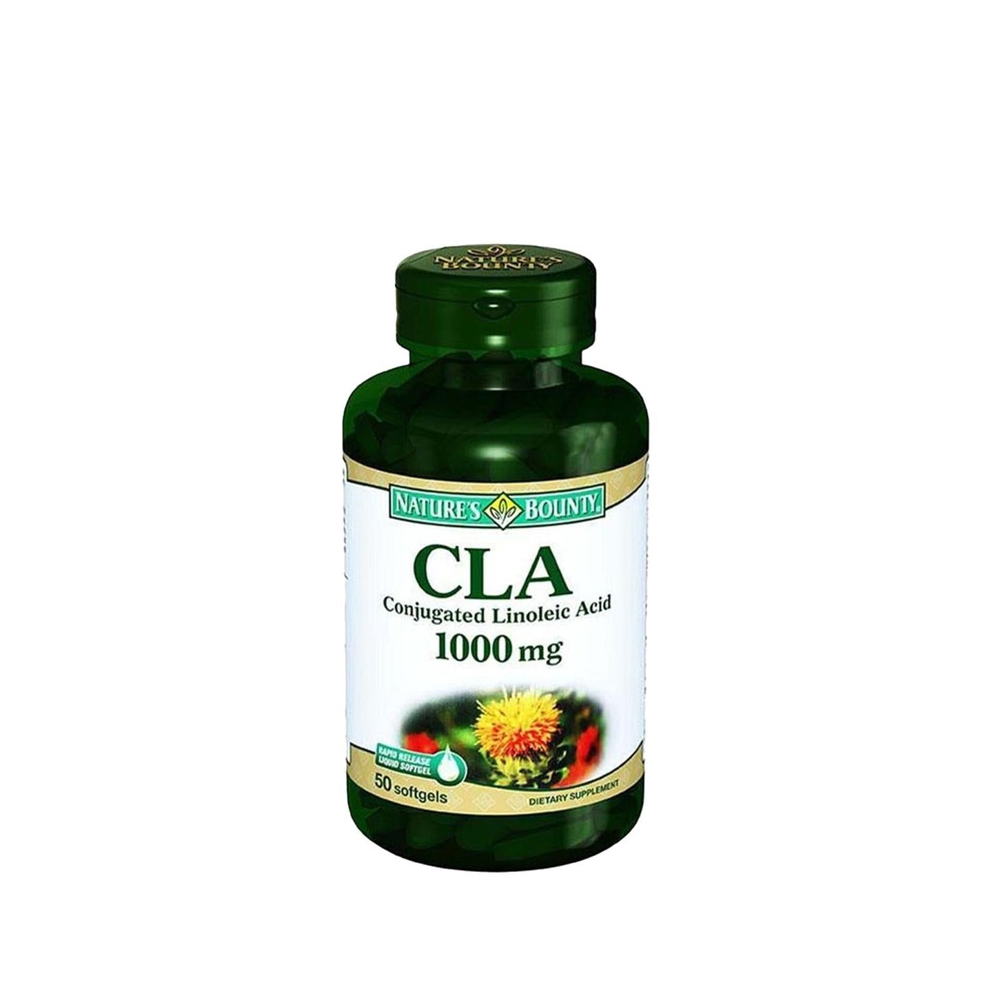 Nature's Bounty CLA 1000 mg Softgels - Weight Management Supplement, 50 Count