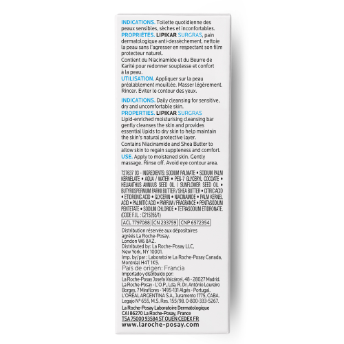 La Roche-Posay Lipikar Surgras Cleansing Bar